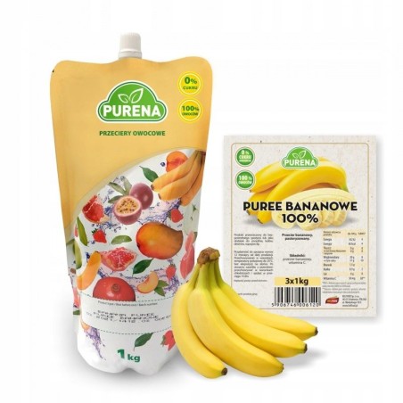 Pulpa (puree) 100% z banana 1kg