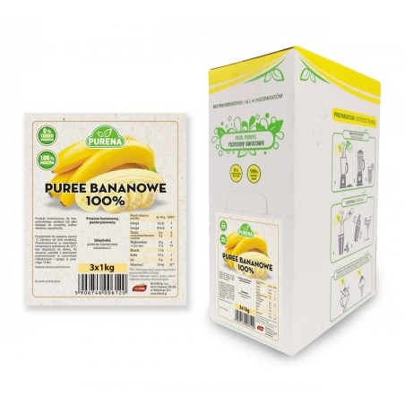 Pulpa (puree) 100% z banana 3x1kg