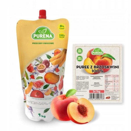 Pulpa (puree) 100% z brzoskwini 1kg