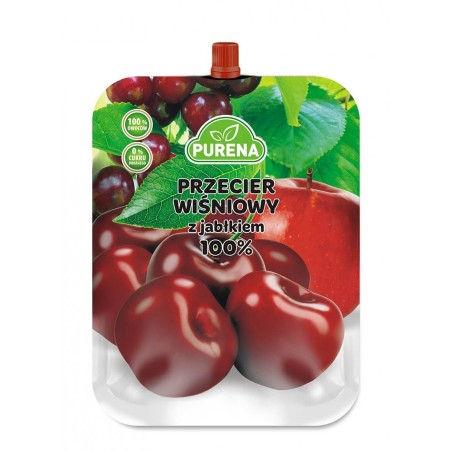 Przecier (mus) owocowy 100% wiśniowy z jabłkiem 250g