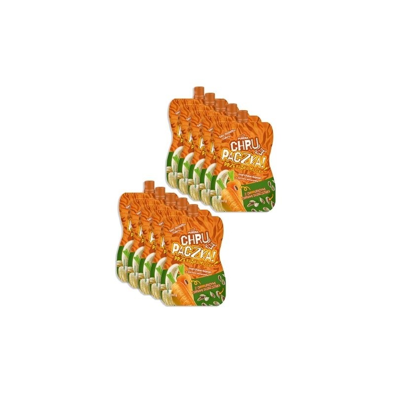 Chrupaczka marchew-banan ze słonecznikiem 180g x 10sztuk