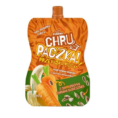 Chrupaczka marchew-banan ze słonecznikiem 180g