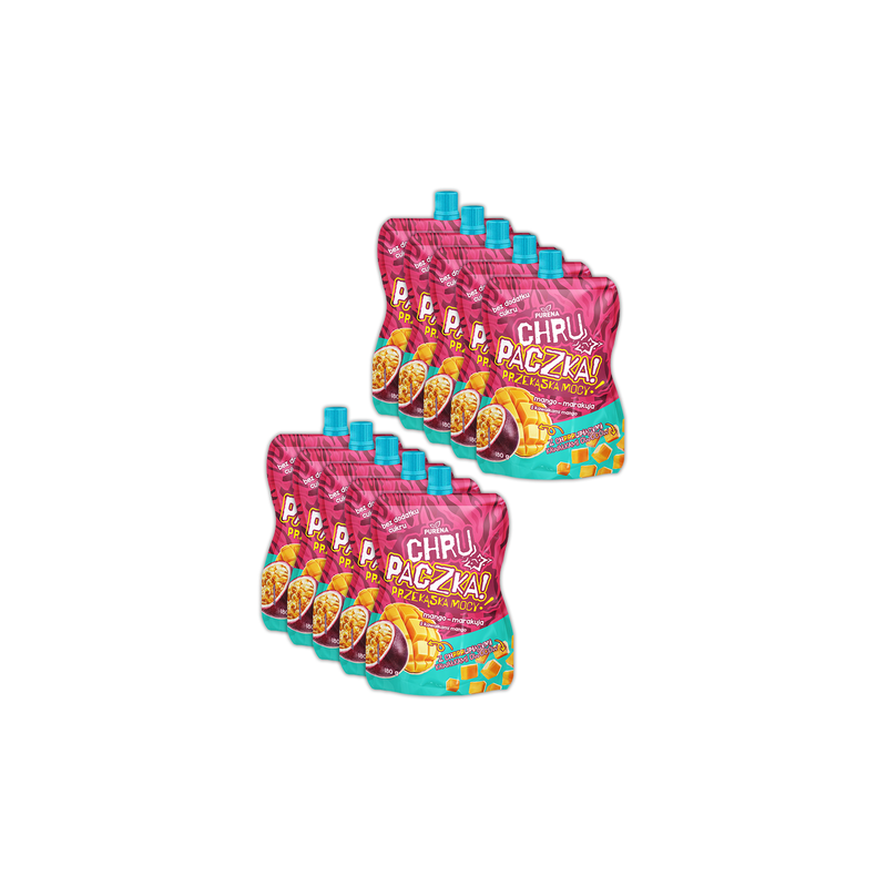 Chrupaczka mango-marakuja z kawałkami mango 180g x 10szt