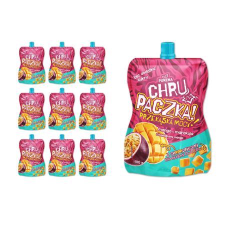 Chrupaczka mango-marakuja z kawałkami mango 180g x 10szt