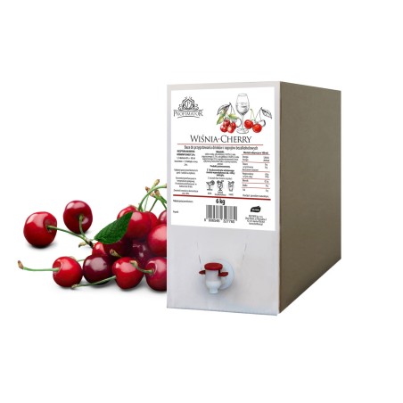 Baza do drinków i bezalkoholowych koktajli WIŚNIA box 6kg