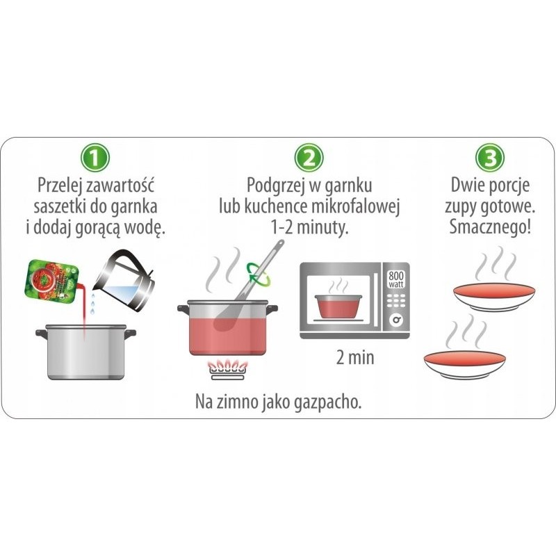 Zupa krem pomidorowa zagęszczona 350g na 2 porcje zupy