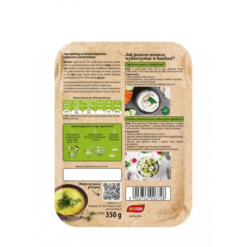 Zupa ogórkowa zagęszczona 350g x 4szt