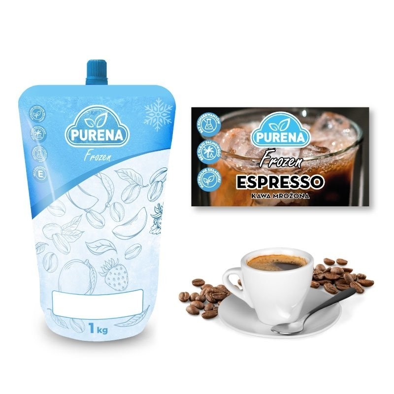 Baza do kawy mrożonej FROZEN COFFEE oraz lodów ESPRESSO PURENA box 6x1kg