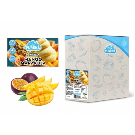 Skoncentrowana baza do wyrobu deserów lodowych MANGO-MARAKUJA box 6x1kg