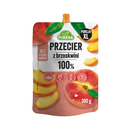 Przecier (mus) owocowy 100% z brzoskwini 300g