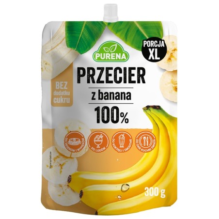 Przecier (mus) owocowy 100% bananowy 300g