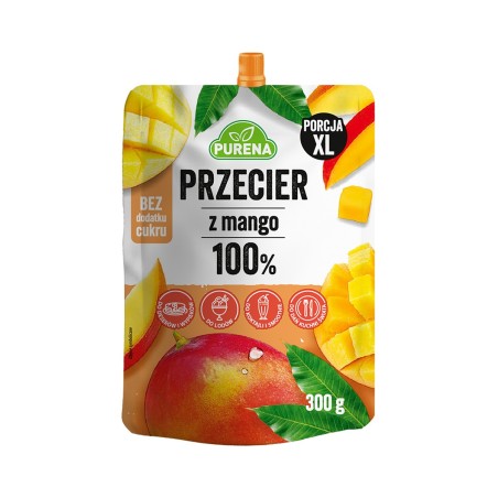 Przecier (mus) owocowy z mango 100% 300g