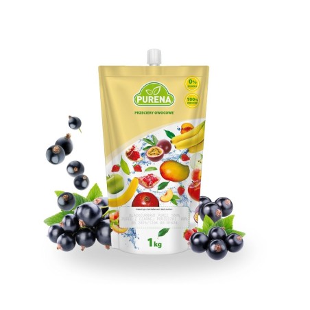 Pulpa (puree) 100% z czarnych porzeczek 1kg