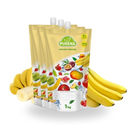 Pulpa (puree) 100% z banana 3x1kg