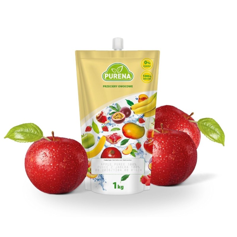 Pulpa (puree) 100% z jabłek 3x1kg