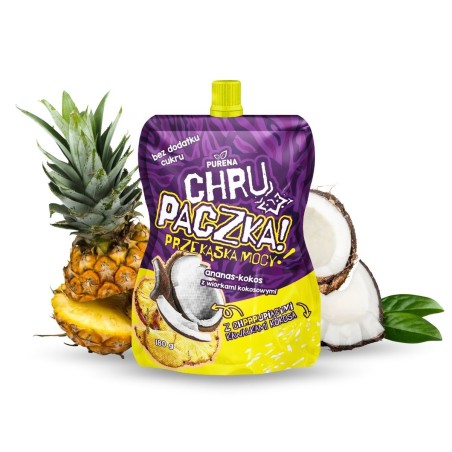Chrupaczka ananas-kokos z wiórkami kokosowymi 180g