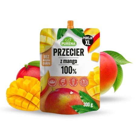 Przecier (mus) owocowy z mango 100% 300g