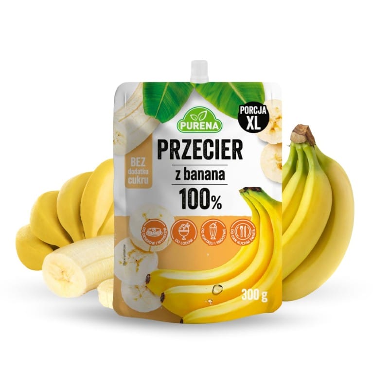 Przecier (mus) owocowy 100% bananowy 300g