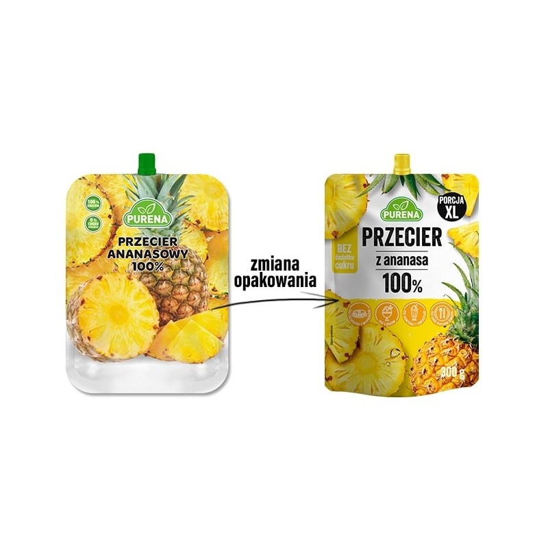 Przecier (mus) owocowy 100% z ananasa 300g