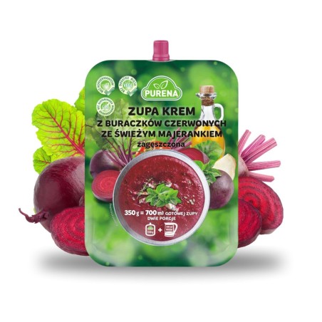 Zupa krem z buraczków czerwonych zagęszczona 350g na 2 porcje zupy