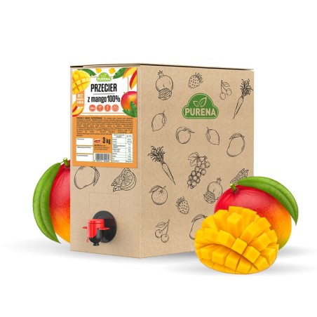Puree pulpa przecier z mango 100% 3 kg