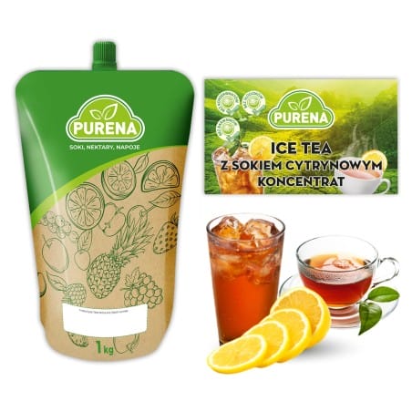 Napój herbaciany z sokiem cytrynowym PURENA koncentrat 1kg na 9l