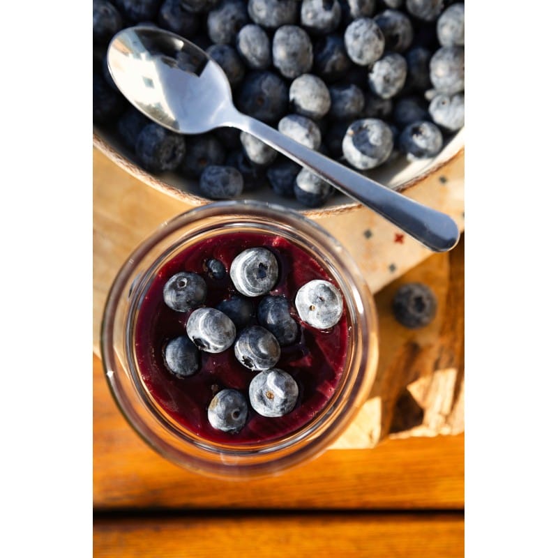 Borówka amerykańska 100% przecier mus bez cukru PURENA 300 g x 10 sztuk