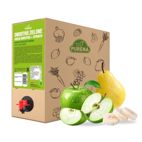 Smoothie zielone jabłko gruszka banan + przecier szpinak NFC 3 L