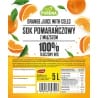 Sok pomarańczowy 100% bez dodatku cukru tłoczony na zimno NFC 5 L