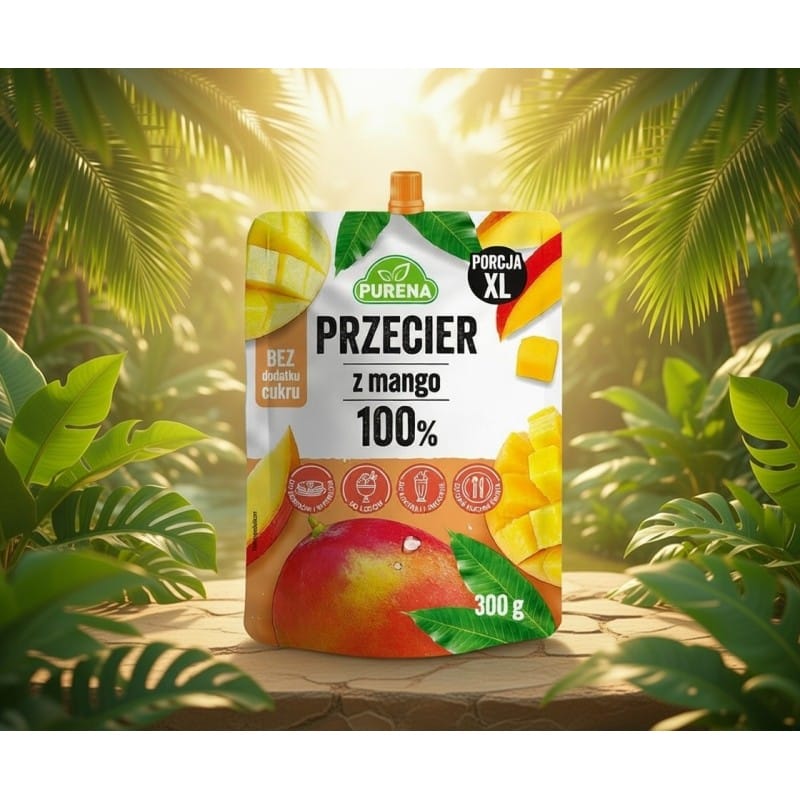 Przecier (mus) owocowy z mango 100% 300g