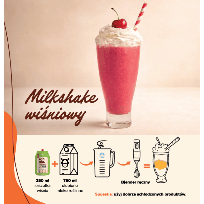 Wiśnia baza do slushy lodów i koktajli 250 ml