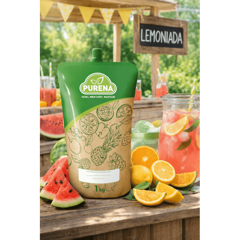 Lemoniada arbuz-cytryna-melon koncentrat 1 kg na 6 L