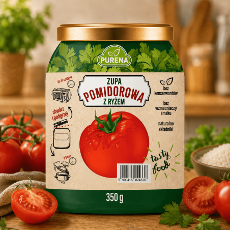 Zupa pomidorowa z ryżem gotowa na obiad 350 g