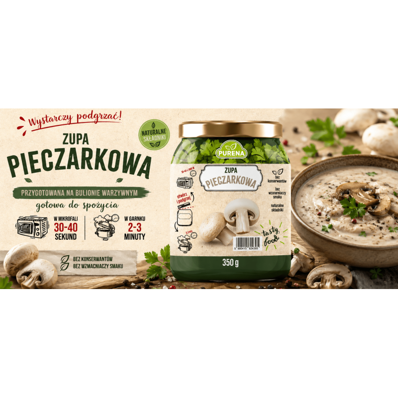 Zupa pieczarkowa gotowa na obiad 350 g