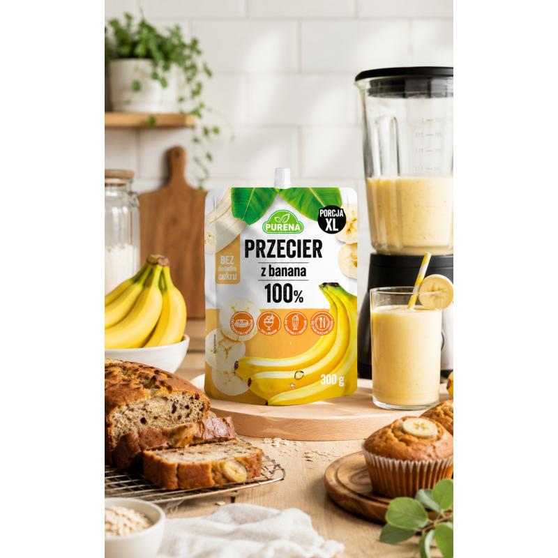 Przecier (mus) owocowy 100% bananowy 300g