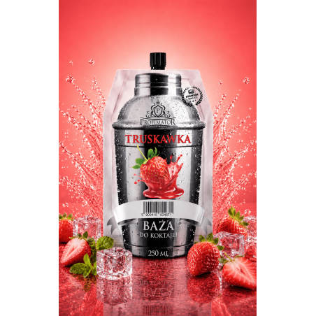 Syrop barmański baza do drinków koncentrat Profimator TRUSKAWKA 250 ml