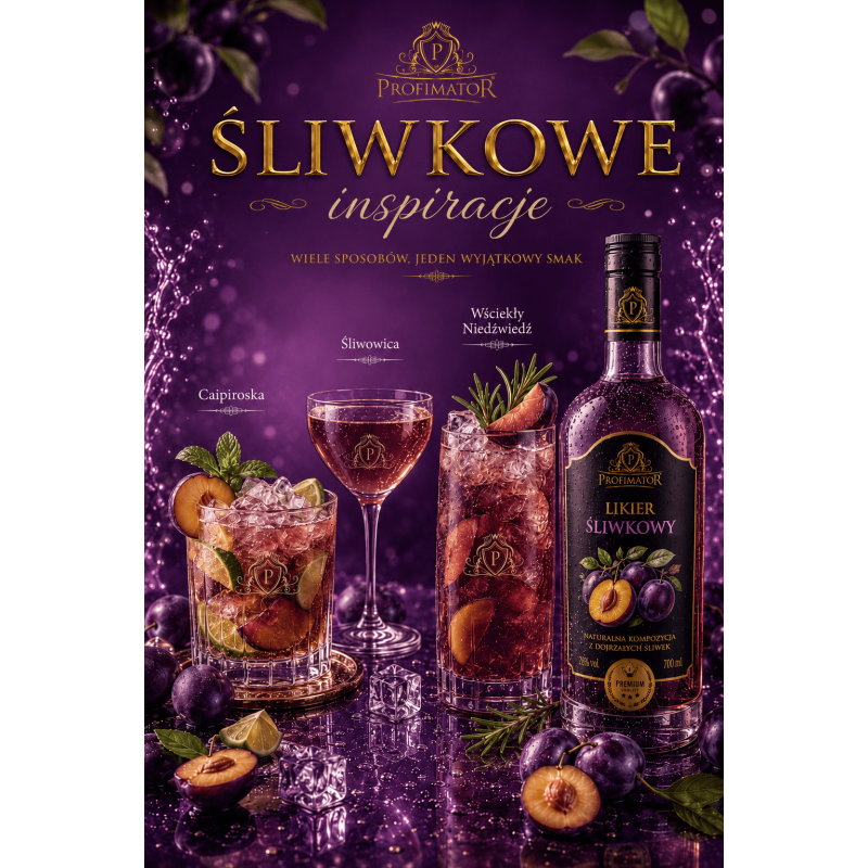 Syrop barmański baza do drinków koncentrat Profimator ŚLIWKA 250 ml