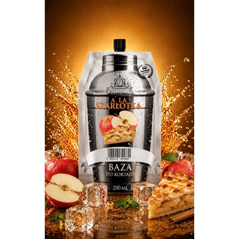 Syrop barmański baza do drinków koncentrat Profimator SZARLOTKA 250 ml