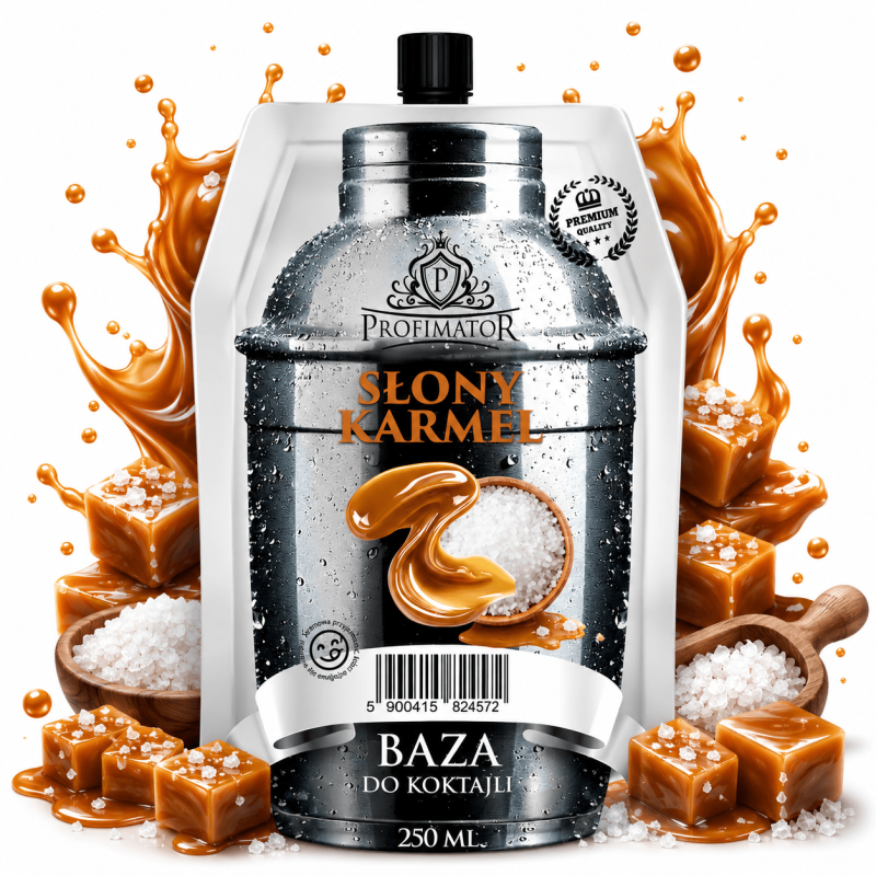 Syrop barmański baza do drinków koncentrat SŁONY KARMEL 250 ml