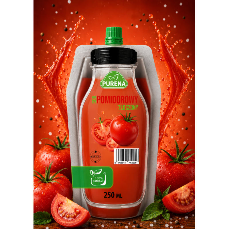 Sok pomidorowy 100% bezpośrednio tłoczony naturalny 250 ml NFC