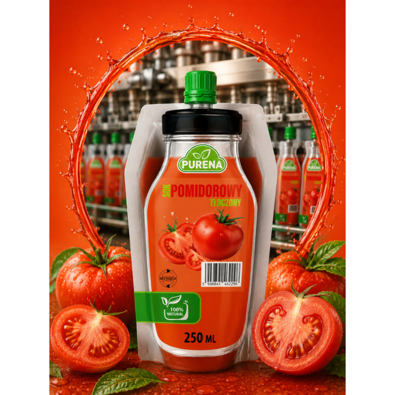 Sok pomidorowy 100% bezpośrednio tłoczony naturalny 250 ml NFC