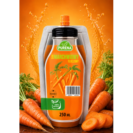 Sok marchwiowy bezpośrednio tłoczony z marchwi 250 ml