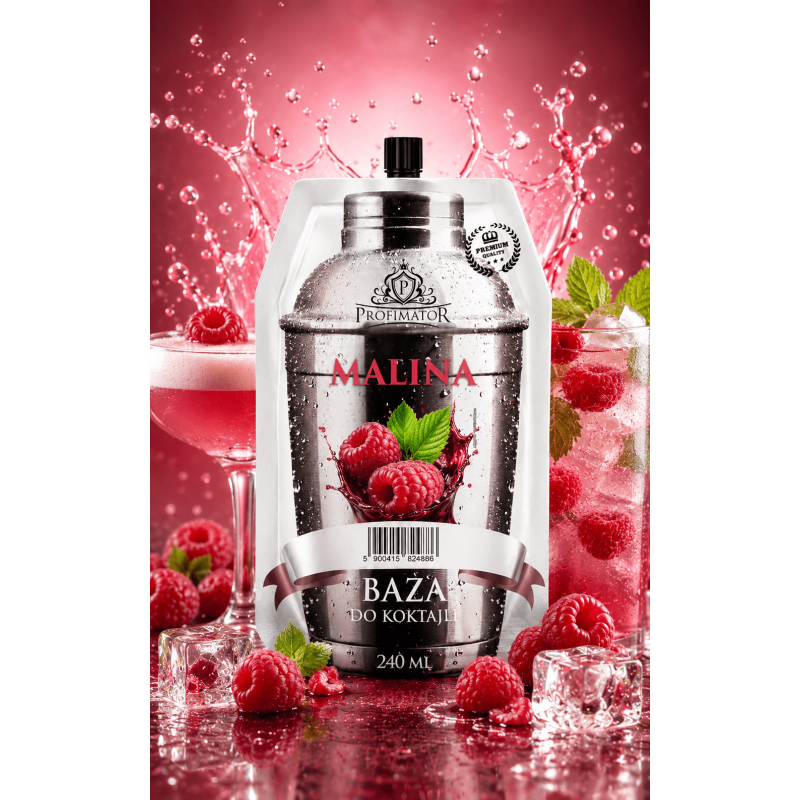 Syrop barmański baza koncentrat Profimator MALINA 250 ml