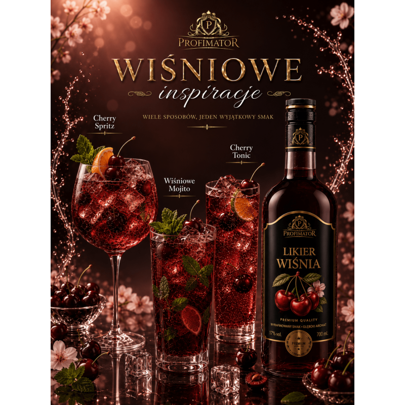 Syrop barmański baza koncentrat Profimator WIŚNIA 250 ml