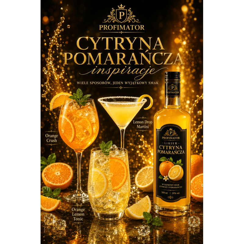 Syrop barmański baza koncentrat Profimator CYTRYNA POMARAŃCZA 250 ml