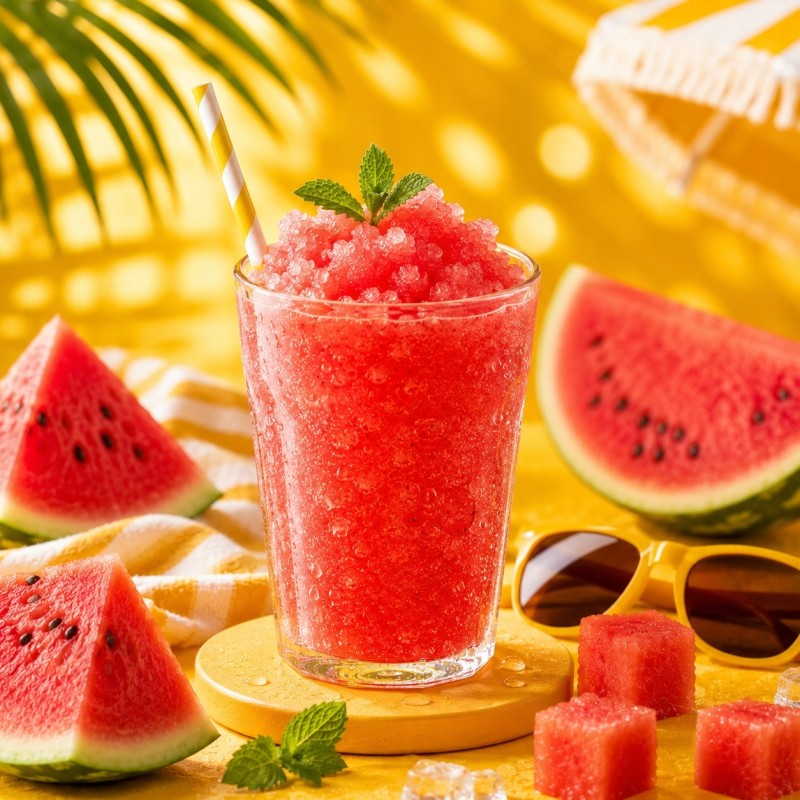 Arbuz-melon baza do slushy lodów koktajl moktajl PURENA 250 ml na 8 porcji