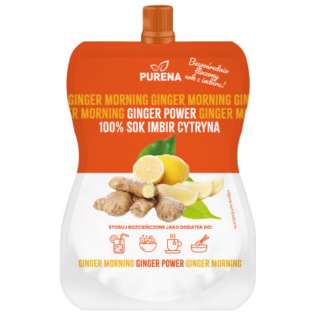 GINGER POWER sok z imbiru i cytryn zagęszczony 180ml