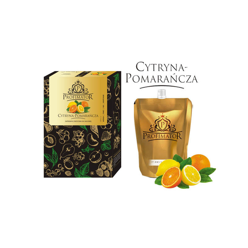 Bezalkoholowy koncentrat CYTRYNA-POMARAŃCZA box 9x300ml PROFIMATOR