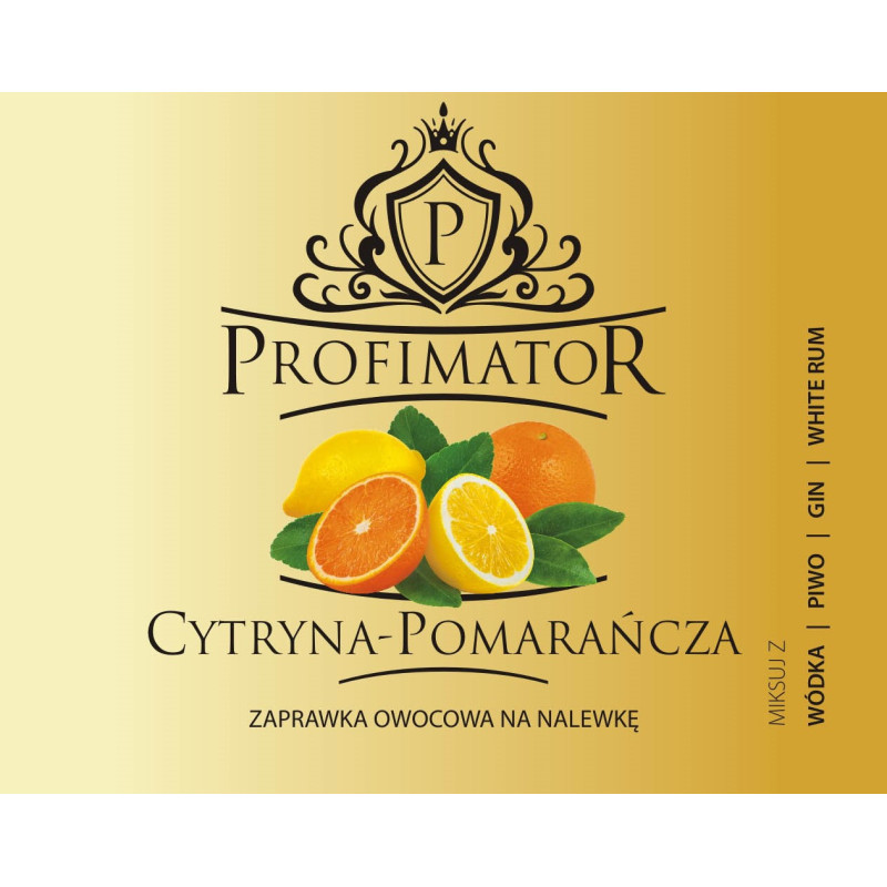 Bezalkoholowy koncentrat CYTRYNA-POMARAŃCZA box 9x300ml PROFIMATOR