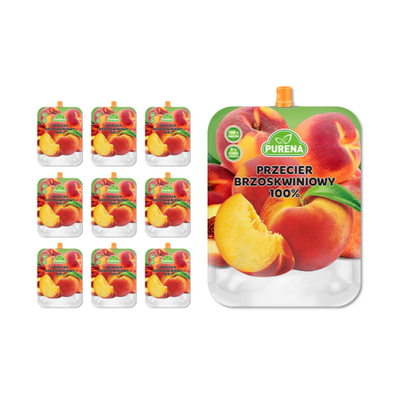 Przecier (mus) owocowy 100% z brzoskwini 350g x 10 szt